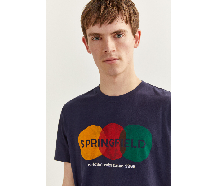 Springfield S20 SPF Short Sleeve T-shirt Large - Dark Blue - Zoom Image 1