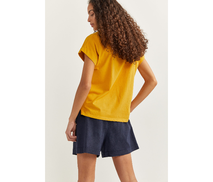 Springfield SS20 Short Sleeve T-Shirt With Design X-Large For Women - Dark Yellow - Zoom Image 3