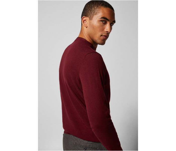 Springfield AW18 Long Sleeve Knitted Jumper Small For Men - Wine - Zoom Image 4