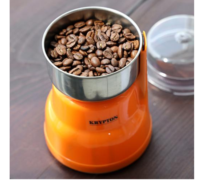 Krypton KNCG6201 200W Coffee Electric Grinder - Orange - Zoom Image 3