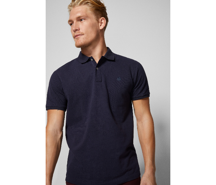 Springfield SS18 Basic Slim Fit Polo T-Shirt XXX-Large For Men - Dark Blue - Zoom Image 1