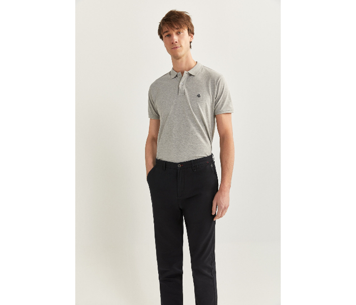 Springfield SS20 Solid Sport Trousers Chinos EU 46 For Men - Black - Zoom Image 3