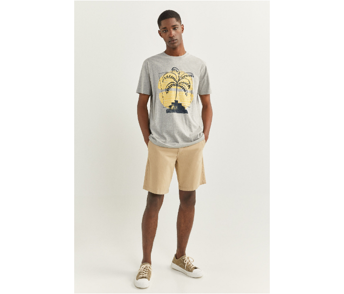 Springfield SS20 SPF Printed Short Sleeve T-shirt Small - Dark Grey - Zoom Image 1