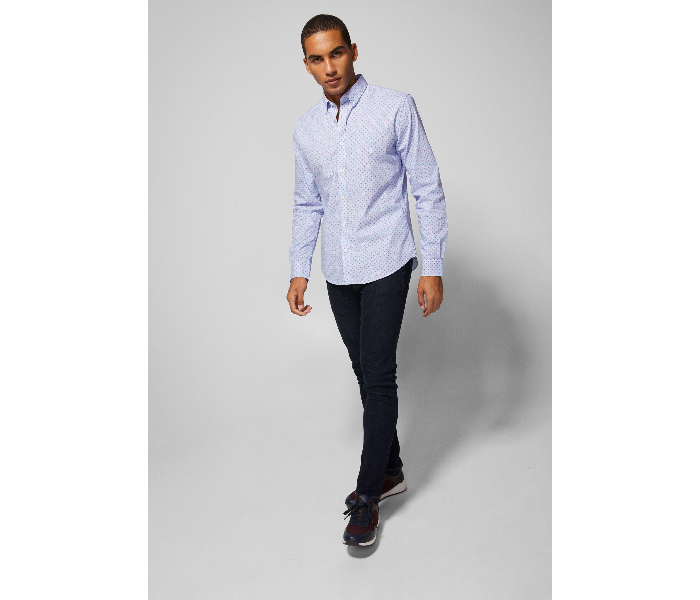 Springfield AW18 Long Sleeve Stripped Business Shirt X-Large For men - Blue - Zoom Image 1