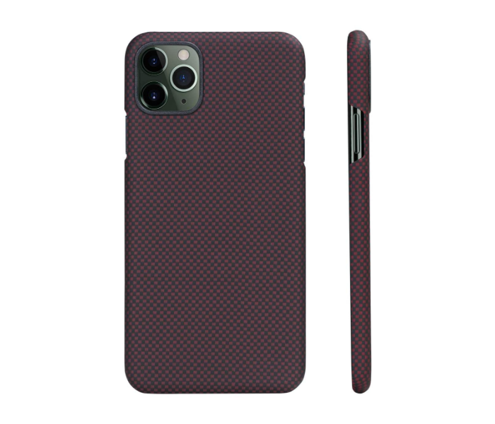 Pitaka 5.8 inch MagEz Case for iPhone 11 Pro - Black and Red Plain - Zoom Image 1