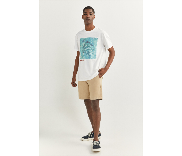 Springfield SS20 SPF Short Sleeve T-shirt Large - White and Blue - Zoom Image 4