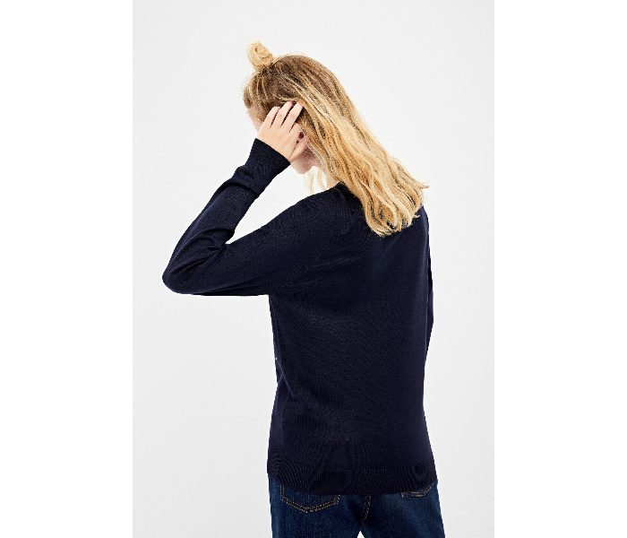 Springfield AW19 Long Sleeve Knitwear Small For Women - Dark Blue - Zoom Image 2