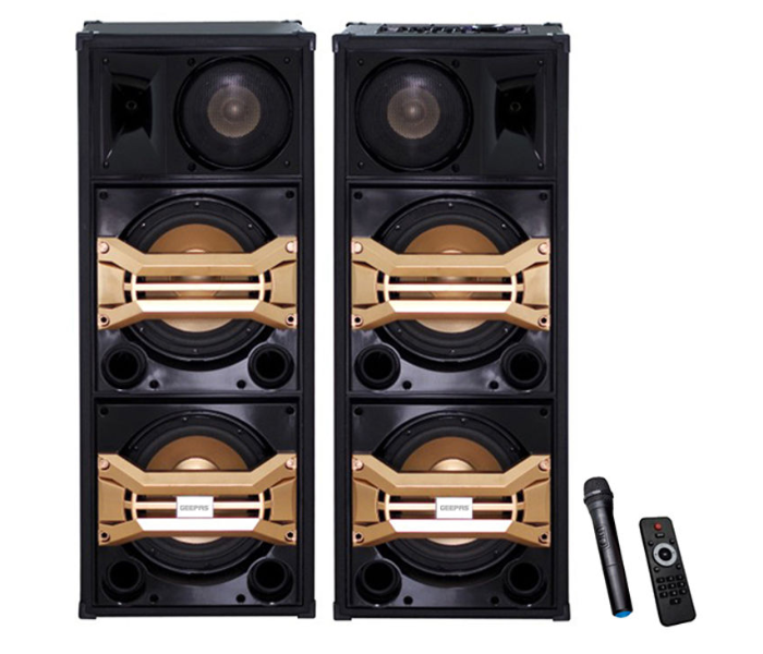 Geepas GMS8517 2.0 Channel Professional Bookshelf Speakers with Bluetooth - Black - Zoom Image 1