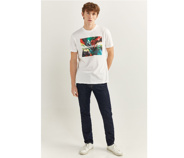 Springfield SS20 SPF Short Sleeve T-shirt Small - White - Zoom Image 3