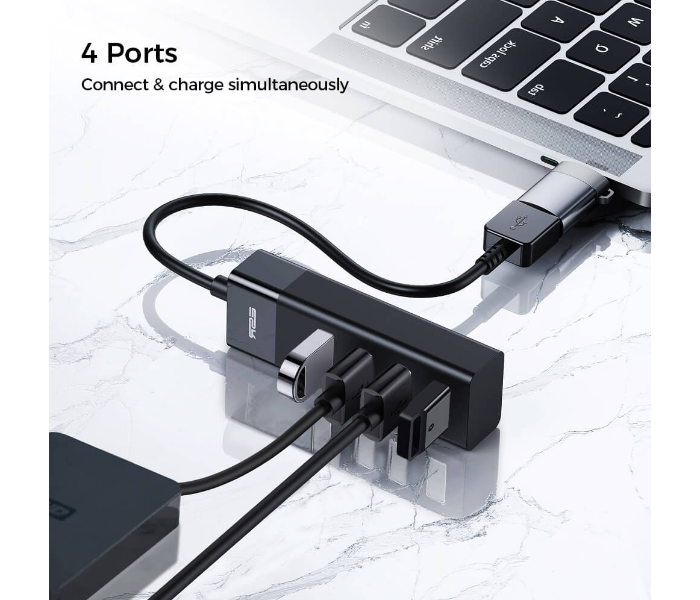 ESR USB 4 in 1 Port Hub - Black - Zoom Image 2