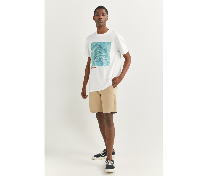 Springfield SS20 SPF Short Sleeve T-shirt Small - White and Blue - Zoom Image 4