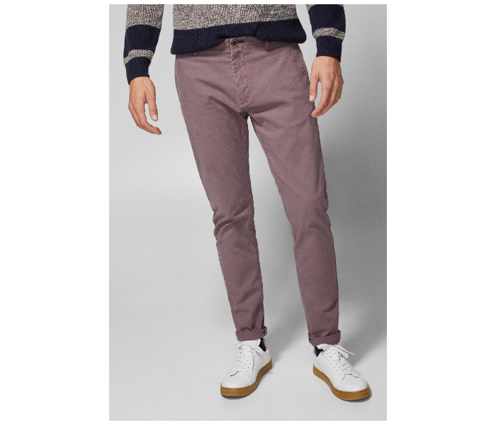 Springfield SS19 Sport Trousers Chinos EU 48 For Men - Light Purple - Zoom Image 2