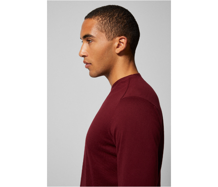 Springfield AW18 Long Sleeve Knitted Jumper Small For Men - Wine - Zoom Image 2