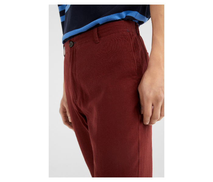 Springfield SS19 Solid Sport Trouser Chinos EU 48 For Men - Wine - Zoom Image 4