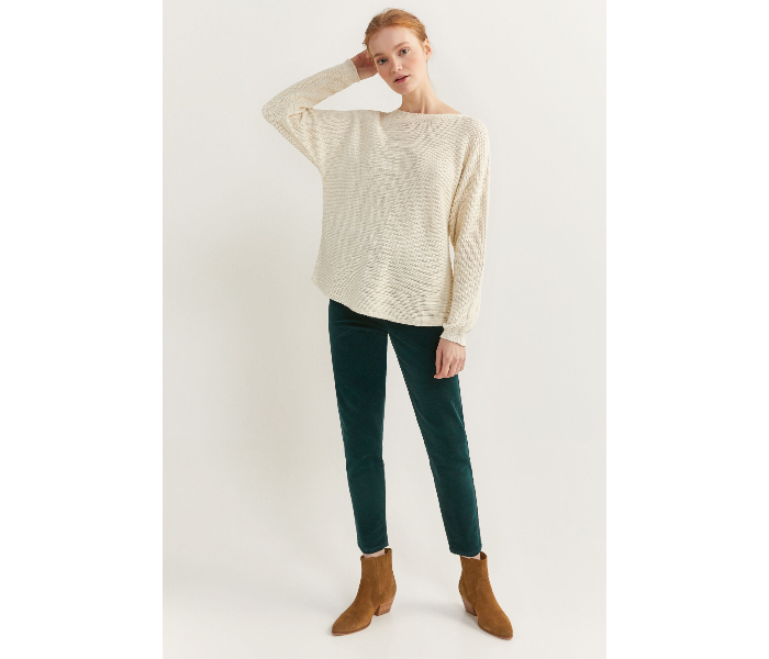 Springfield SS20 Long Sleeve Knitwear Extra Large For Women - Ivory - Zoom Image 2