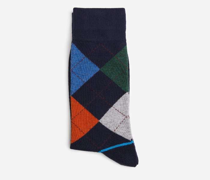 Springfield AW19 Fancy Socks X-Small For Men - Dark Blue - Zoom Image 2