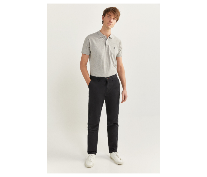 Springfield SS20 Solid Sport Trousers Chinos EU 44 For Men - Black - Zoom Image 1