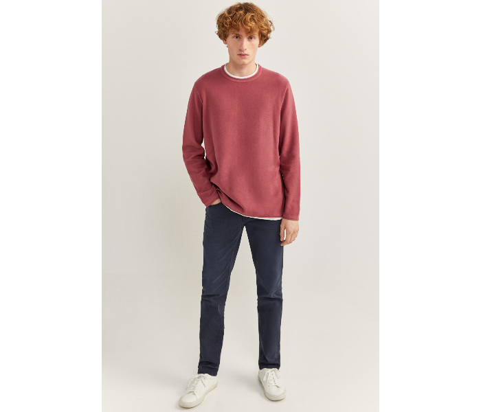 Springfield SS20 Long Sleeve Knitwear Fantasy Cotton Large For Men - Pink Beige - Zoom Image 3