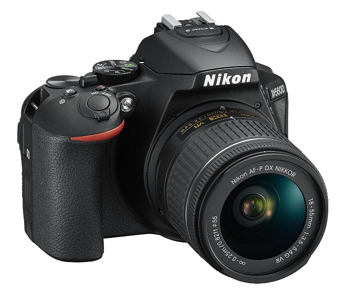 Nikon D5600 24.2MP DSLR Camera with AF-P 18-55mm f 3.5 to 5.6 Lens VR Kit - Black - Zoom Image 4