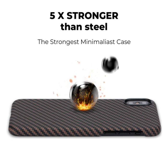 Pitaka MagEz Case for iPhone X - Black and Gold Twill - Zoom Image 5