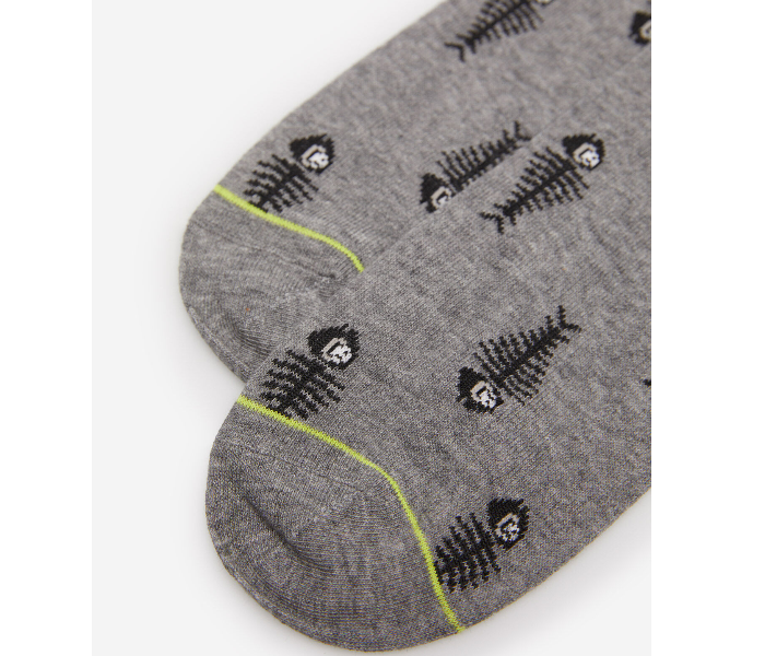 Springfield SS20 Fancy Socks X-Small For Men - Dark Grey - Zoom Image 2