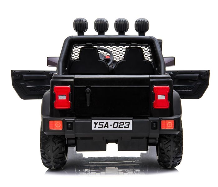 Babylove 29-023A Fc-Jeep Wrangler Rechargable Car With Remote And 2motor Music And Light - Black - Zoom Image 3