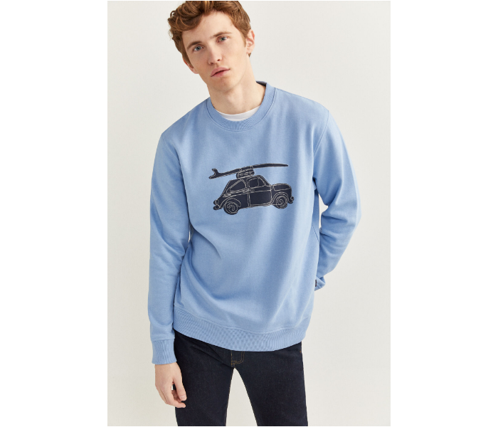 Springfield SS20 Knitwear Sweatshirt Small - Light Blue - Zoom Image 1