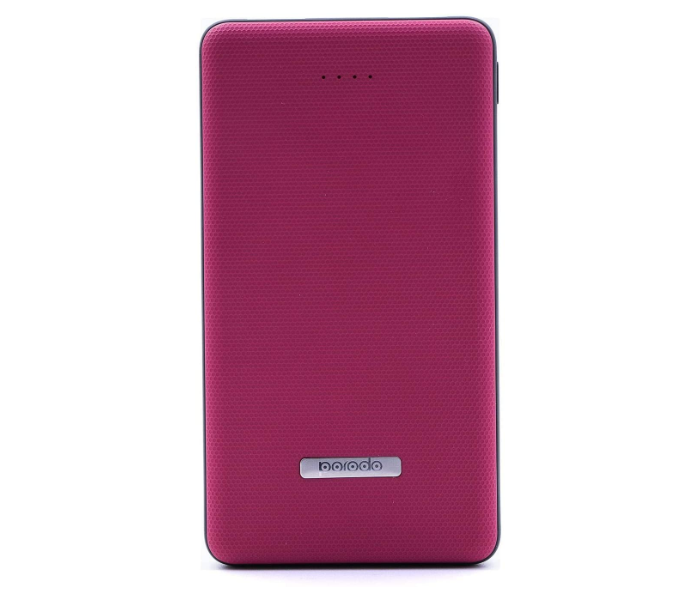 Porodo Rubberised Surface Dual USB 10000mAh Power Bank - Red - Zoom Image 1