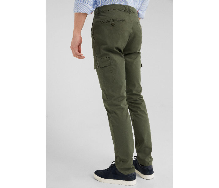 Springfield SS19 Solid Sport Trouser Chinos EU 42 For Men - Dark Green - Zoom Image 2