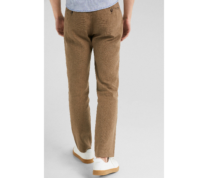 Springfield SS19 Solid Sport Trouser Chinos EU 48 For Men - Tan - Zoom Image 2