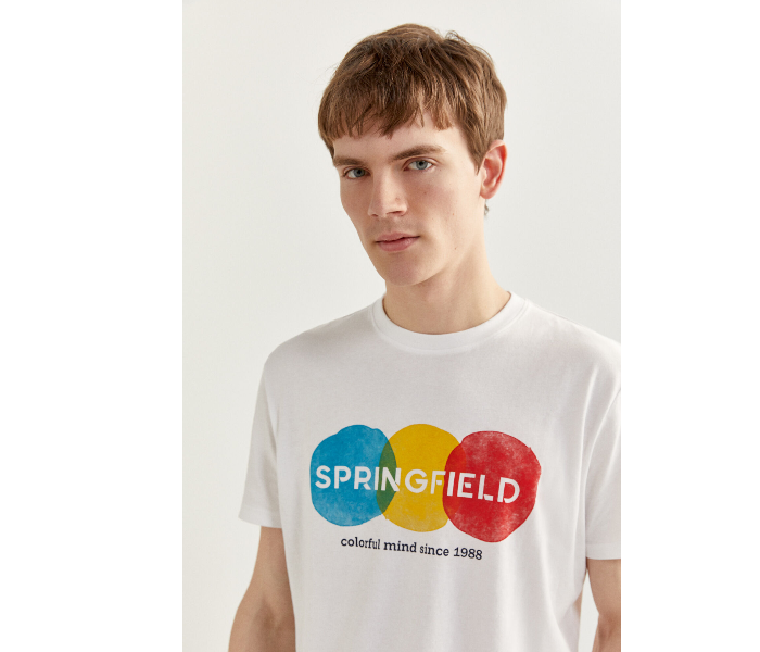 Springfield SS20 SPF Short Sleeve T-shirt XXL - White - Zoom Image 4