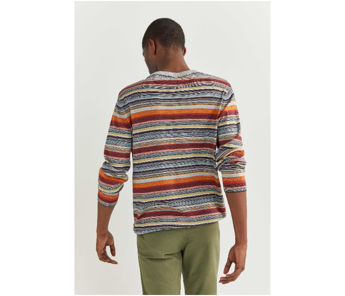 Springfield SS20 Long Sleeve Knitwear Fantasy Cotton Small For Men - Stripes - Zoom Image 3