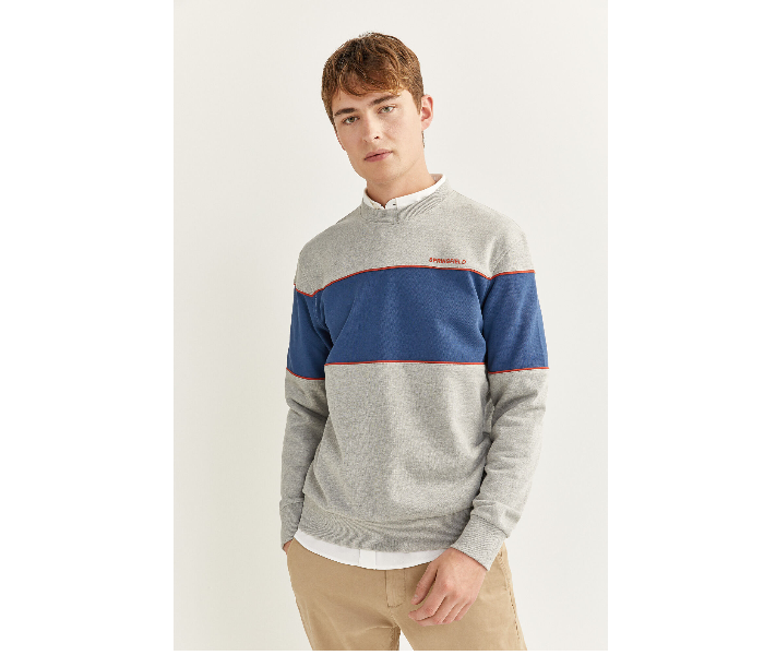 Springfield SS20 Knitwear Sweatshirt Small - Blue and Grey - Zoom Image 2