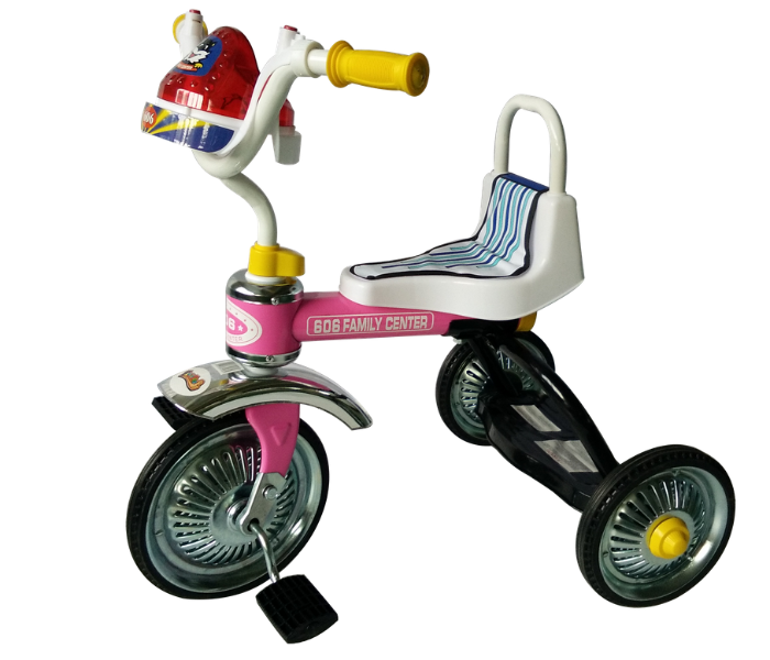 Babylove 25-103S Metal Tricycle - Pink - Zoom Image