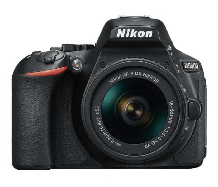 Nikon D5600 24.2MP DSLR Camera with AF-P 18-55mm f 3.5 to 5.6 Lens VR Kit - Black - Zoom Image 1