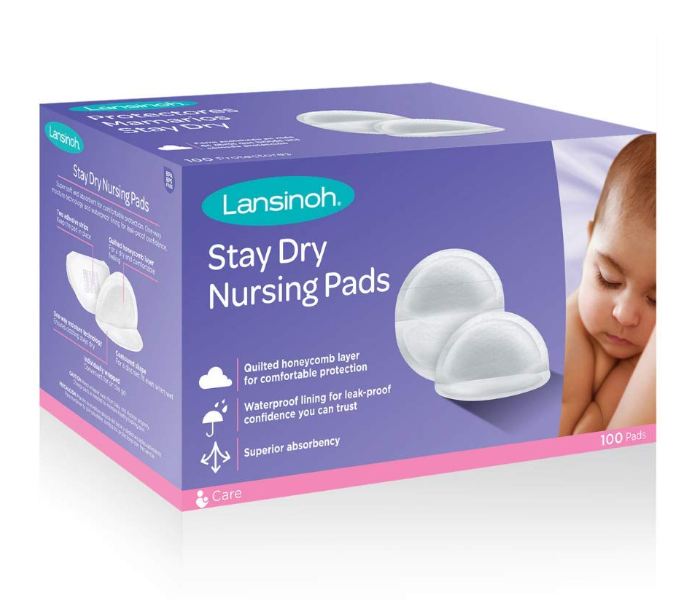 Lansinoh 100 Pcs Disposable Nursing Pads - White  - Zoom Image 1