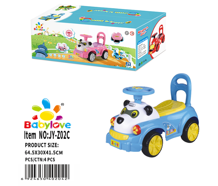 Babylove 28-02C Babylove Ride-On Car - Blue - Zoom Image 1