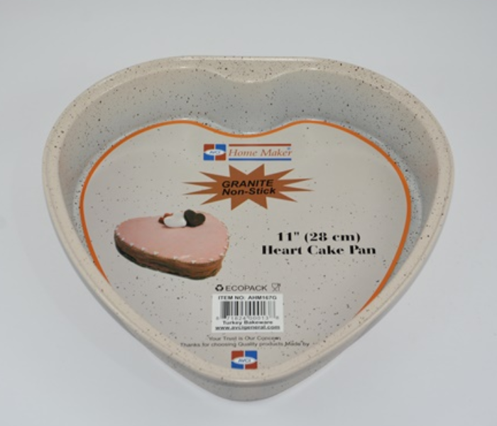 Avci HM G-AHM167G Granite 28cm Heart Shaped Cake Pan - Zoom Image