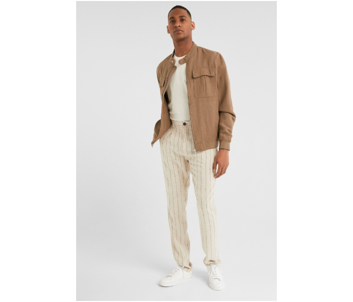 Springfield SS19 Stripped Sport Trouser Chinos EU 42 For Men - Ivory - Zoom Image 1