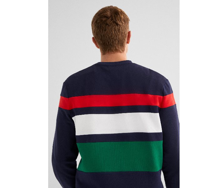 Springfield SS19 Knitwear Sweatshirt Medium For Men - Dark Blue - Zoom Image 4