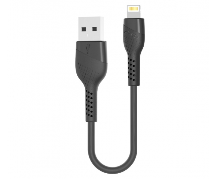 Porodo 0.25 Meter PVC Lightning Cable - Black - Zoom Image