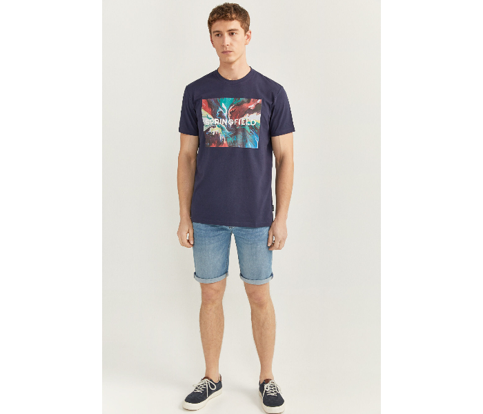 Springfield SS20 SPF Short Sleeve T-shirt Extra Large - Dark Blue - Zoom Image 3