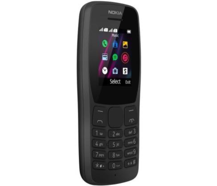 Nokia 110 Dual Sim 2G Mobile Phone - Black - Zoom Image 2