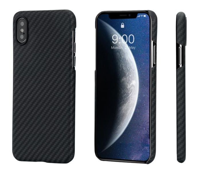 Pitaka 6.5 inch MagEz Case for iPhone XS Max - Black and Grey Twill - Zoom Image 1