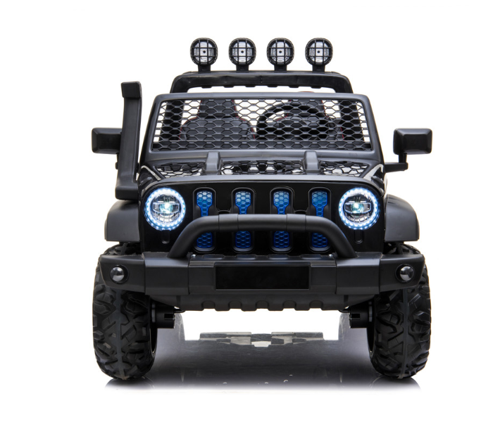 Babylove 29-023A Fc-Jeep Wrangler Rechargable Car With Remote And 2motor Music And Light - Black - Zoom Image 1