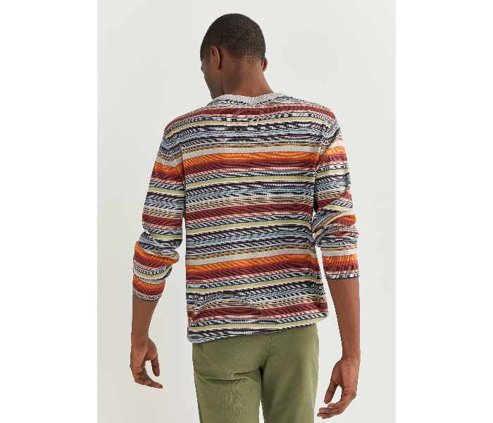 Springfield SS20 Long Sleeve Knitwear Fantasy Cotton X-Large For Men - Stripes - Zoom Image 3