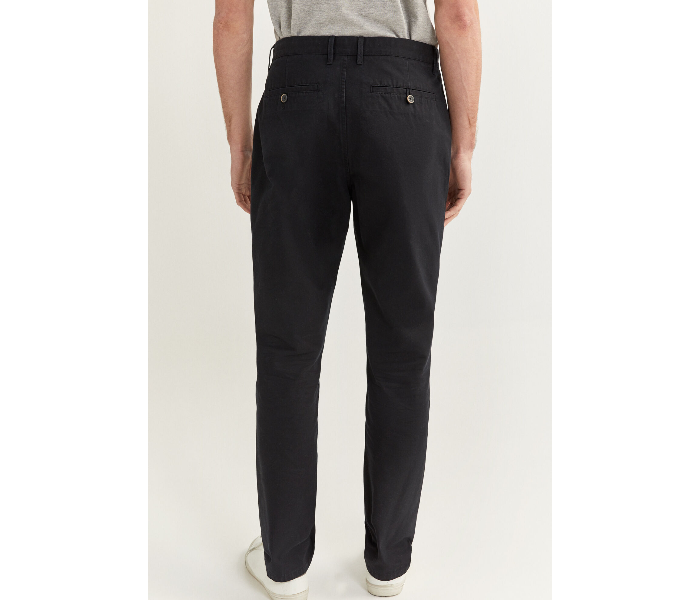 Springfield SS20 Solid Sport Trousers Chinos EU 46 For Men - Black - Zoom Image 4