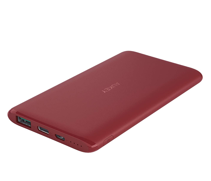 Aukey XN5R 5000mAh Power BanK With AiPower Type C 1 x micro USB Cable - Red - Zoom Image 1