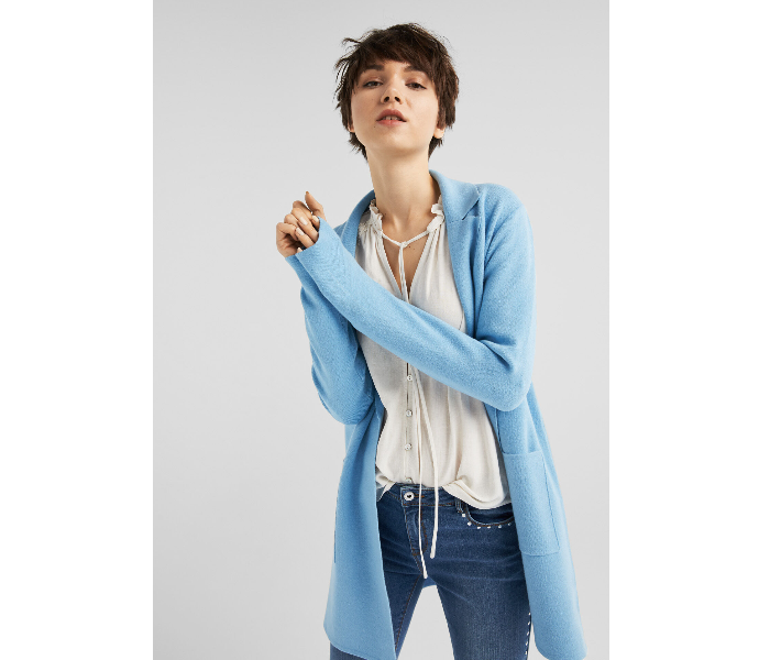 Springfield SS19 Cardigan Tricot Large For Women - Blue - Zoom Image 2