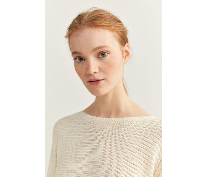 Springfield SS20 Long Sleeve Knitwear Extra Large For Women - Ivory - Zoom Image 4